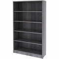 Lorell Weathered Charcoal Laminate Bookcase, LLR69631