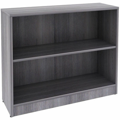Lorell Weathered Charcoal Laminate Bookcase, LLR69630