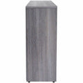Lorell Weathered Charcoal Laminate Bookcase, LLR69630
