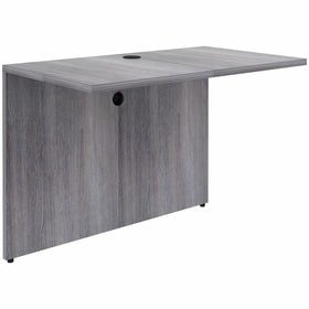 Lorell Weathered Charcoal Laminate Desking, Other, LLR69529