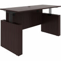 Lorell Essentials 72" Sit-to-Stand Desk Shell, Brown, LLR69643