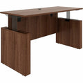 Lorell Essentials 72" Sit-to-Stand Desk Shell, Brown, LLR69642