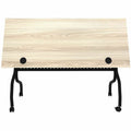 Lorell Modern Elm/Black Flip-Up Training Tables, Other, LLR66376