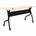 Lorell Modern Elm/Black Flip-Up Training Tables, Other, LLR66376