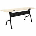 Lorell Modern Elm/Black Flip-Up Training Tables, Other, LLR66375