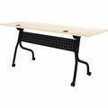 Lorell Modern Elm/Black Flip-Up Training Tables, Other, LLR66375