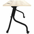 Lorell Modern Elm/Black Flip-Up Training Tables, Other, LLR66375