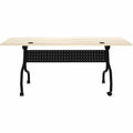 Lorell Modern Elm/Black Flip-Up Training Tables, Other, LLR66375