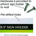 Glolite Nudell nudell Plastic Sign Holders, Clear, NUD38008Z