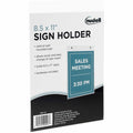 Glolite Nudell Golite nu-dell Plastic Sign Holders, Clear, NUD38011Z