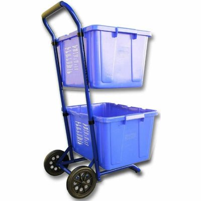 Five Star Recycling Cart for Bins, Blue, FSP001