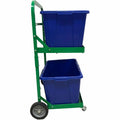 Five Star Recycling Cart for Bins, Green, FSP002