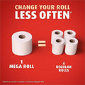 Procter & Gamble Charmin Mega Roll Bath Tissue, White, 24 / Carton, PGC13214