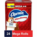 Procter & Gamble Charmin Mega Roll Bath Tissue, White, 24 / Carton, PGC13214