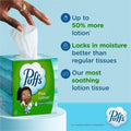 Procter & Gamble Puffs Plus Lotion Facial Tissue, White, 24 / Carton, PGC58600