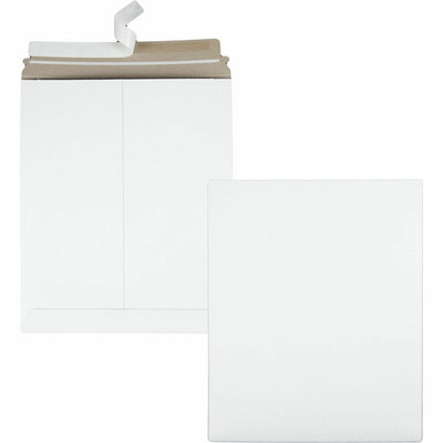 TOPS Quality Park Sturdy Fiberboard Photo Mailers, White, 25 / Box, QUA64016
