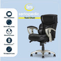 Serta Chair, Black, SRJ49711BLK