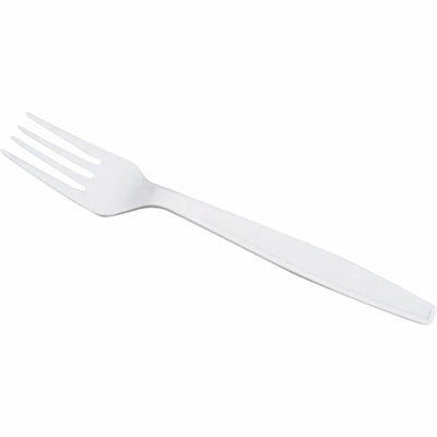 Lollicup Karat Wrapped Fork, Heavy-Weight/White, 1000 / Carton, KRTU3530W