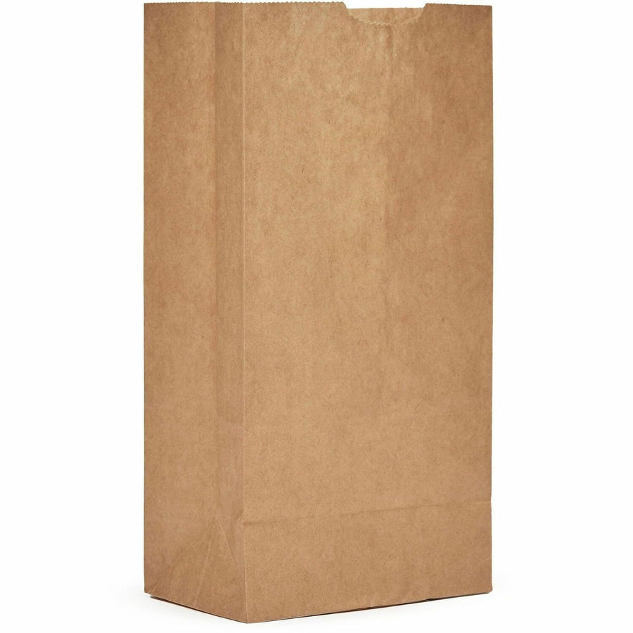 AJM Packaging #4 Kraft Paper Grocery Bags, Natural Kraft, 500 / Carton — view 1
