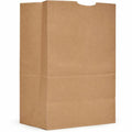 AJM Packaging 1/6 BBL #52 Kraft Paper Grocery Sacks, Natural Kraft, 500 / Carton, AJMGS52NP5CES