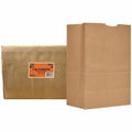 AJM Packaging 1/8 BBL #75 Kraft Paper Grocery Sacks, Natural Kraft, 400 / Carton, AJMGS75NP4CES