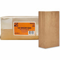 AJM Packaging #5 Squat Kraft Paper Grocery Bags, Natural Kraft, 500 / Carton, AJMGB05NP5CES