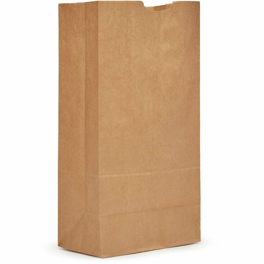 AJM Packaging #16 Kraft Paper Grocery Bags, Natural Kraft, 500 / Carton — view 1