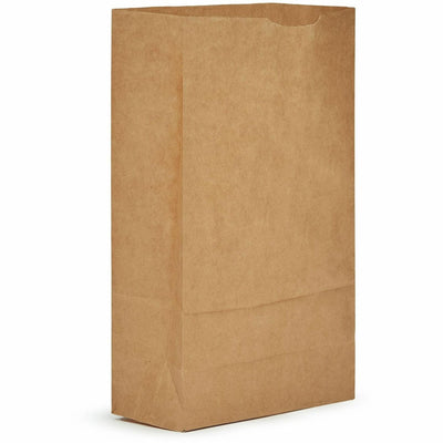 AJM Packaging #6 Extra Heavy-Duty Kraft Paper Grocery Bags, Natural Kraft, 500 / Carton, AJMGBN106G5CEHE
