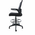 Norstar Office Boss Mesh Flip-Arm Stool, Black, BOP16366BKBK