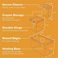 Stanley Black & Decker Bostitch Storage Case, Clear, 5 / Set, BOS23234