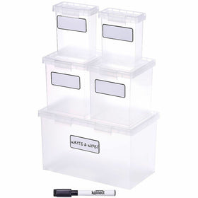 Stanley Black & Decker Bostitch Storage Case, Clear, 5 / Set, BOS23234