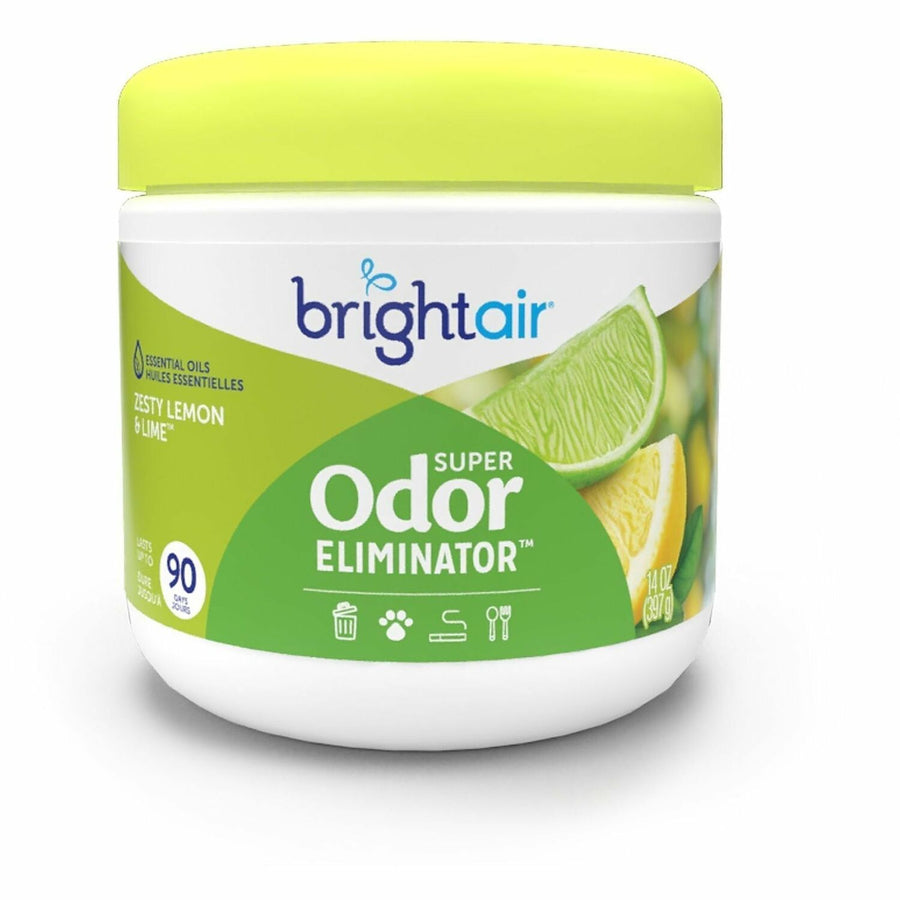 BPG Bright Air Super Odor Eliminator Air Freshener, Yellow, 6EA/CT — view 1