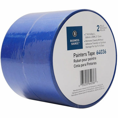 Business Source Multisurface Painter's Tape, Blue, 2 / Pack, BSN64036