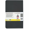 Dome Personal Journal - 5 x 8 Inch Softcover Black Lined Journal Notebook, DOM30008