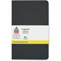 Dome Personal Journal - 5 x 8 Inch Softcover Black Lined Journal Notebook, DOM30008