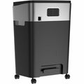 Business Source 6.6-Gallon Bin Cross-Cut Shredder, Black, BSN70132