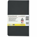 Dome Personal Journal - 5 x 8 Inch Hardcover Black Lined Journal Notebook, DOM30009