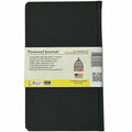 Dome Personal Journal - 5 x 8 Inch Hardcover Black Lined Journal Notebook, DOM30009