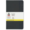 Dome Personal Journal - 5 x 8 Inch Hardcover Black Lined Journal Notebook, DOM30009