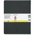 Dome Personal Journal - 8 x 10 Inch Hardcover Black Lined Journal Notebook, DOM30013