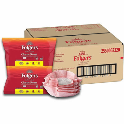 J.M. Smucker Folgers Filter Pack Coffee, 40 / Carton, FOL52320