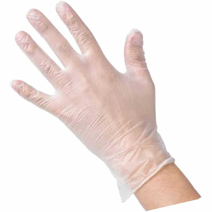 Genuine Joe Work Gloves, Small, Clear, Vinyl, 100 / Box, GJO15432