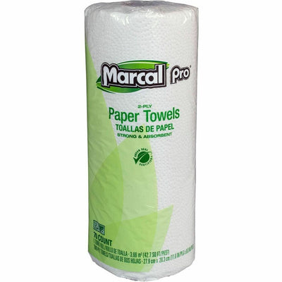 Marcal Pro Kitchen Roll Towels, White, 30 / Carton, MRC00630