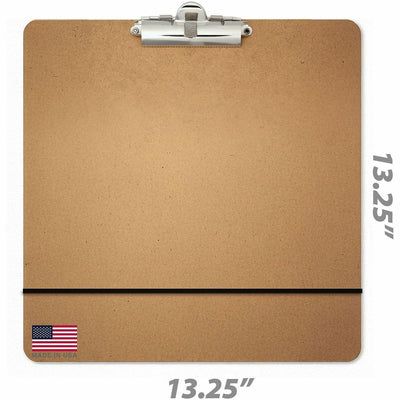 Officemate 13 1/4-inch x 13 1/4-inch Artist Sketch Board, Brown, OIC83091