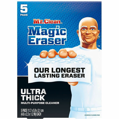 Procter & Gamble Mr. Clean Magic Eraser Sponge, All Purpose Cleaner, Ultra Thick, White, 2 / Carton, PGC12413CT