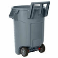 Rubbermaid Commercial Vented Wheeled BRUTE Container, 32 Gal Gray, RCP2179403