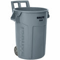Rubbermaid Commercial Vented Wheeled BRUTE Container, 32 Gal Gray, RCP2179403