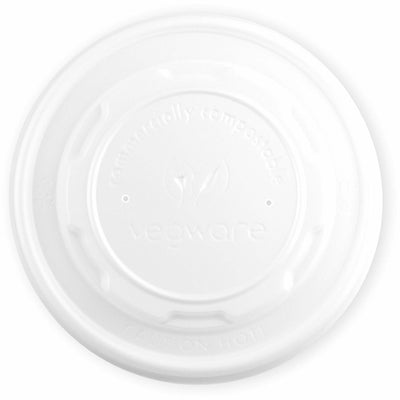 Vegware 115-Series Hot Lids, Off White, 500 / Carton, VEGVLID115S