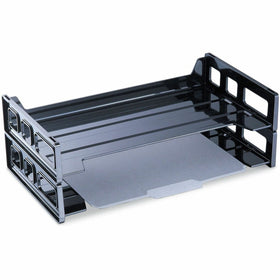 Business Source Desk Tray, Black, 2 / Pack, BSN08101