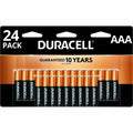 Duracell CopperTop Alkaline AAA Batteries, Black, 24 / Pack, DURMN2400B24Z